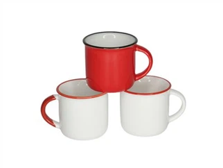 Глазурована керамічна емальована чашка