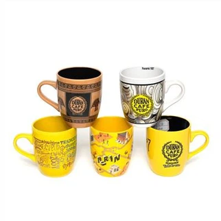 Керамічна глазурована кавова кружка