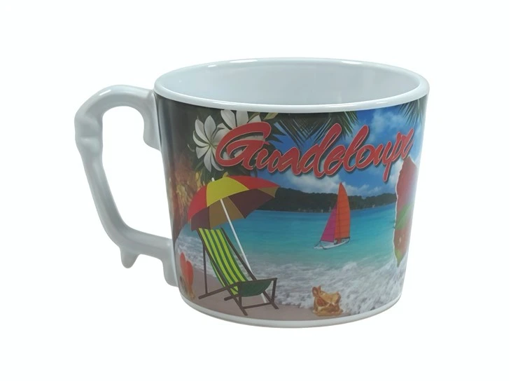 Unique Handle Ceramic Mug With Decal manufacturers